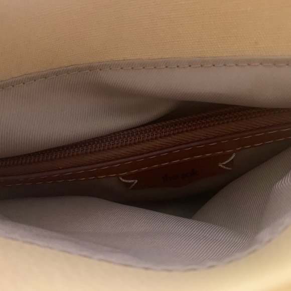 New The Sak Corn Yellow Leather Tote Bag Pocketbook Carryall - Picture 13 of 16